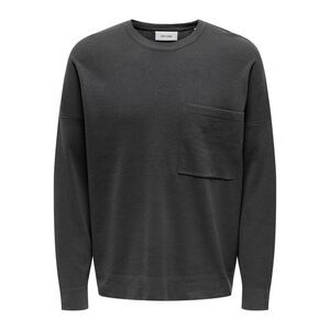 Only Mens Crew Neck Relaxed Fit Sweatshirt / Magnet